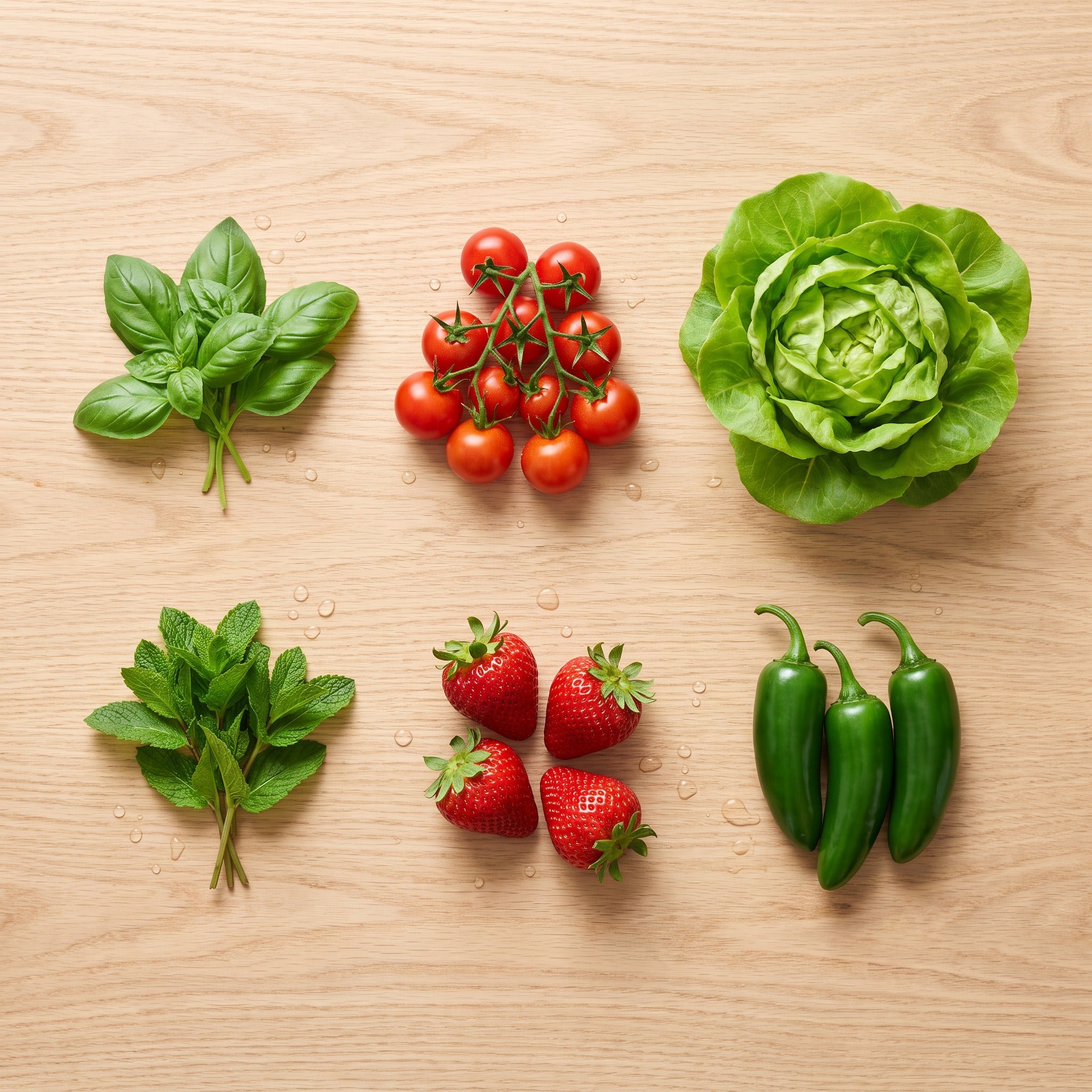 Herbes et légumes cultivés avec Verdia One